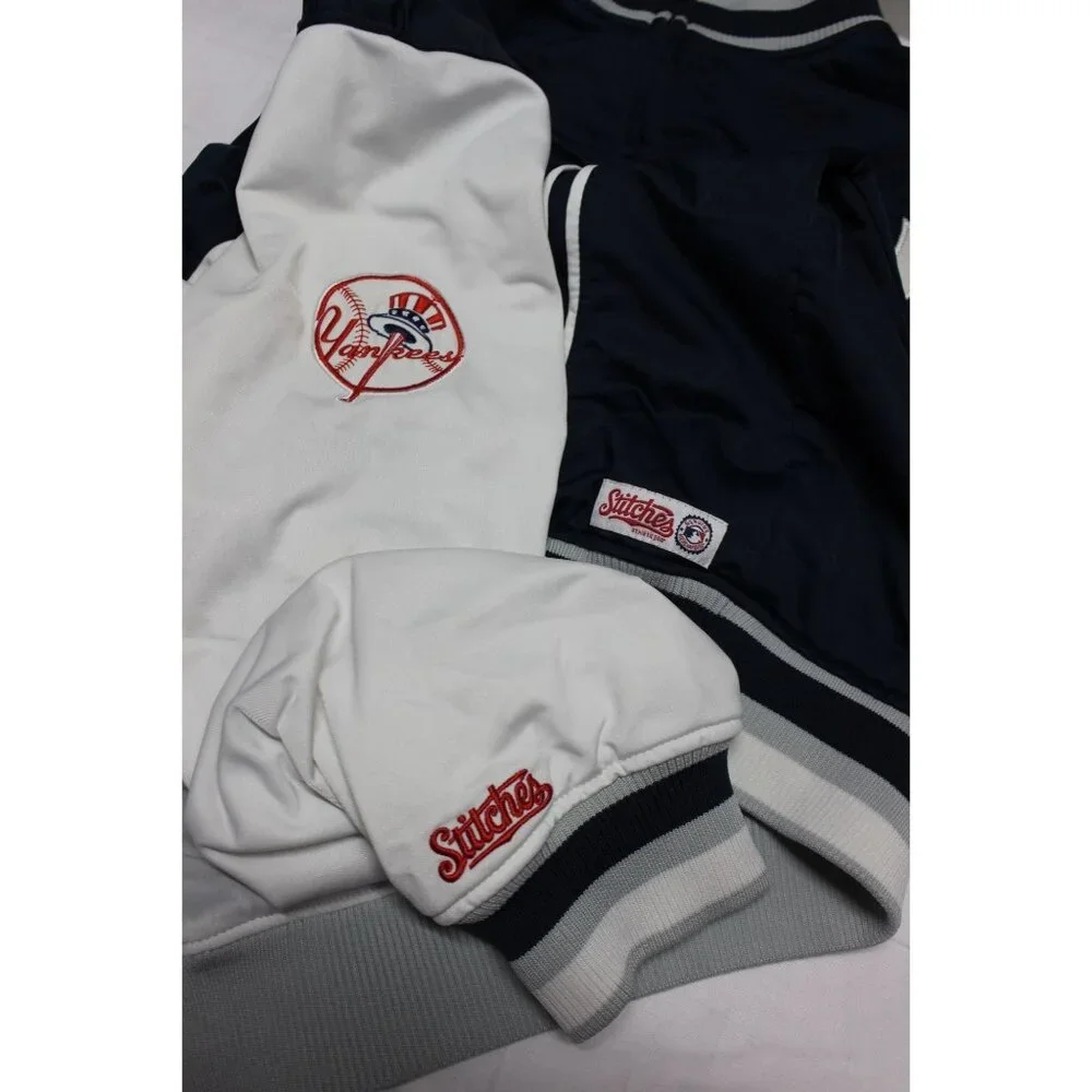 Stitches men's mock‎ neck full zip Yankees MLB baseball track jacket